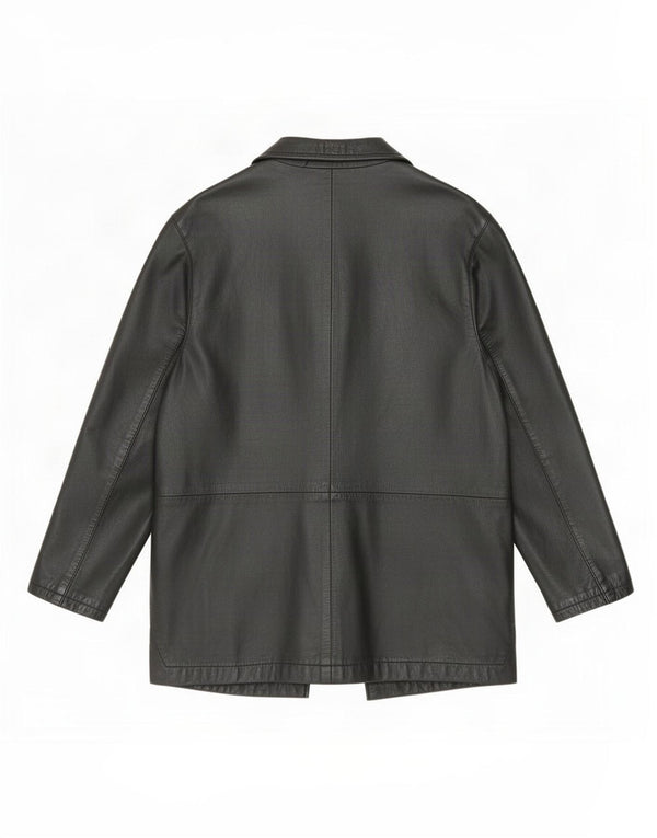 Privilegi Mujer Chaqueta De Cuero IT 46 Grande Negro