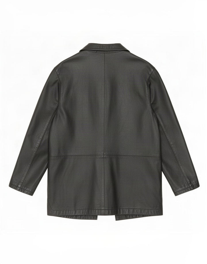 Privilegi Mujer Chaqueta De Cuero IT 46 Grande Negro