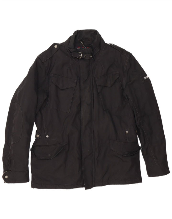 Woolrich Chaqueta militar para hombre Reino Unido 40 Grande Negro