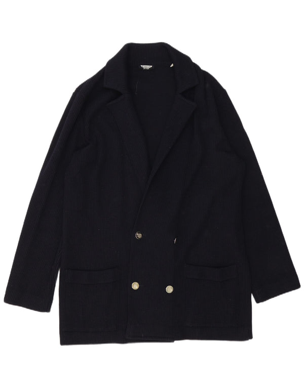 Chaqueta tipo blazer de punto con doble botonadura para hombre azul marino IT 52 Large Azul marino
