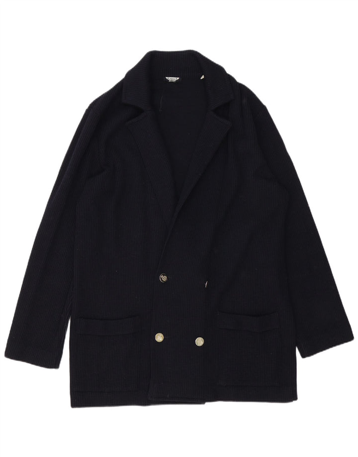 Chaqueta tipo blazer de punto con doble botonadura para hombre azul marino IT 52 Large Azul marino
