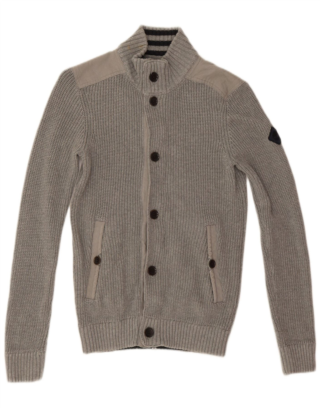Timberland Hombre Earthkeepers Slim Fit Zip Neck Jumper Sweater Gris Medio