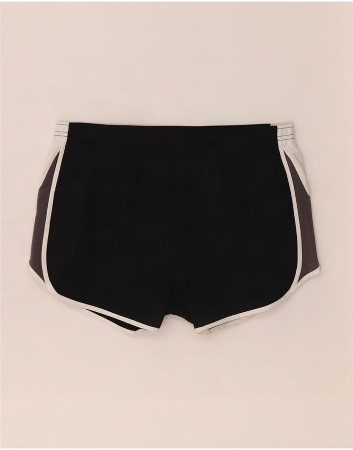 Nike Pantalones cortos deportivos Dri Fit para mujer UK 44 Mediano Negro Colorblock Poliéster