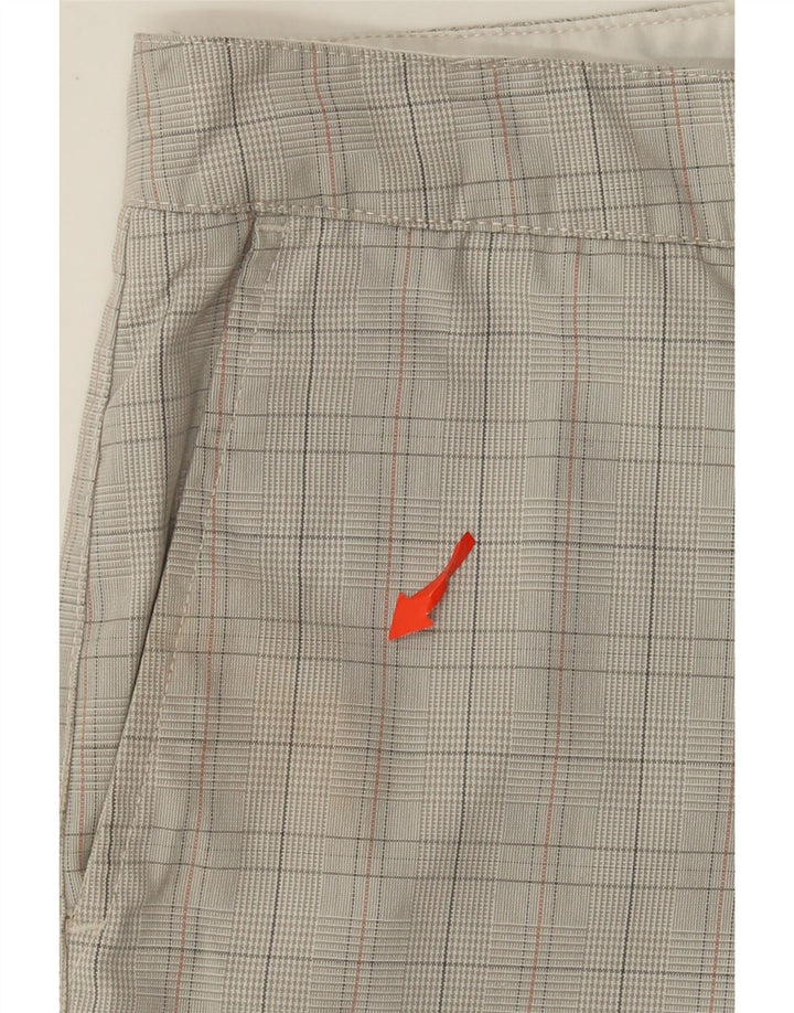 Hurley Pantalones cortos chinos para hombre W32 Poliéster a cuadros beige medio