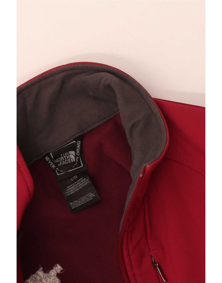 The North Face Chaqueta cortavientos para mujer UK 46 Grande Poliéster rojo
