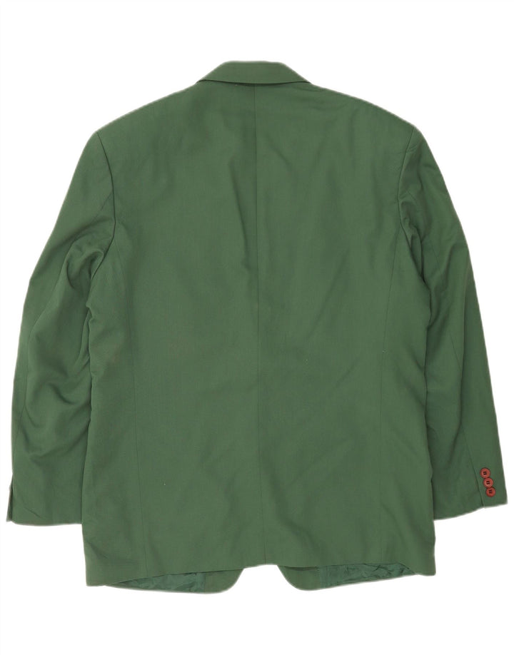 Marks & Spencer Chaqueta tipo blazer de 2 botones para hombre UK 40 Poliéster verde medio