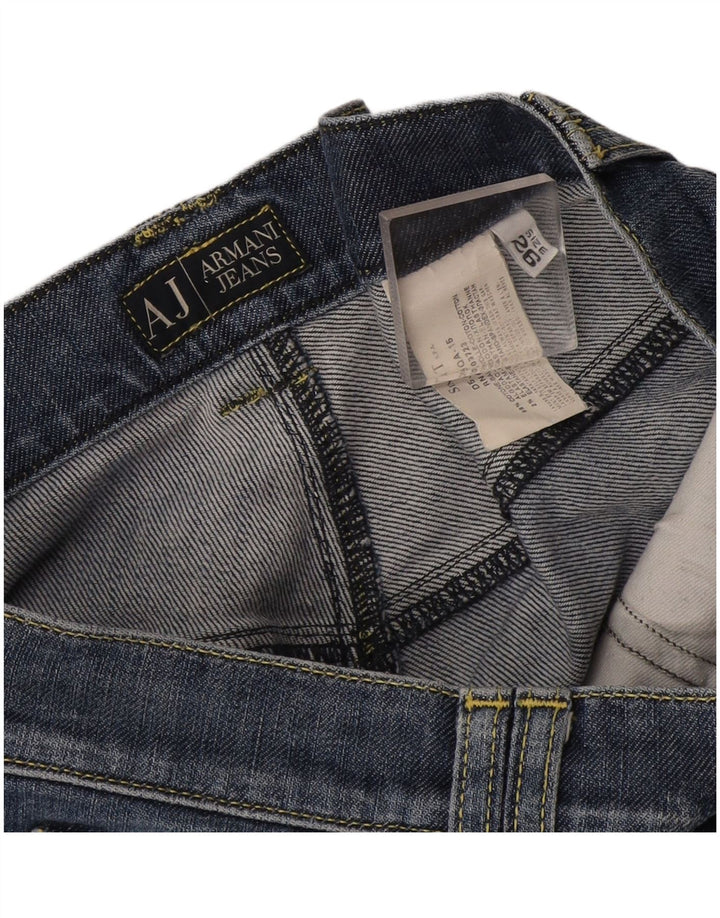 Jeans Armani Mujer Slim W26 L29 Algodón Azul