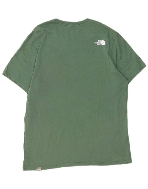 The North Face Camiseta gráfica para hombre Top grande de algodón verde