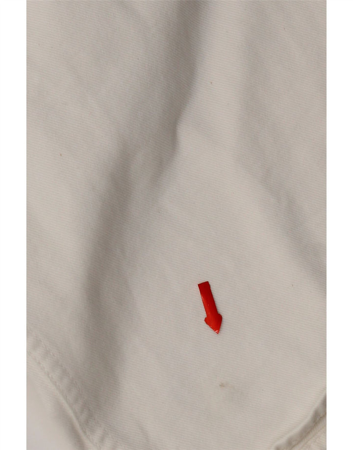 Zara Hombre Camisa Vaquera De Corte Relajado Grande Algodón Blanco