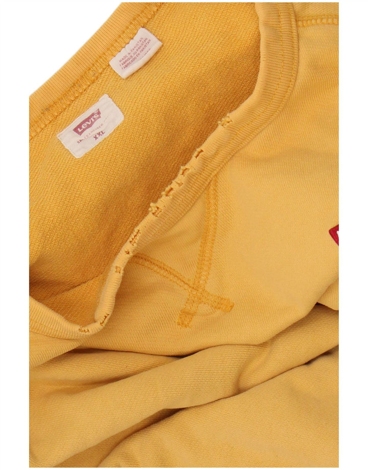 Levi's Sudadera extragrande para mujer UK 20 2XL Algodón amarillo