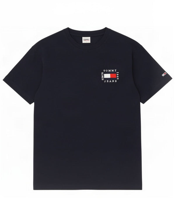 Tommy Hilfiger Camiseta gráfica para hombre Top Small Azul marino Algodón