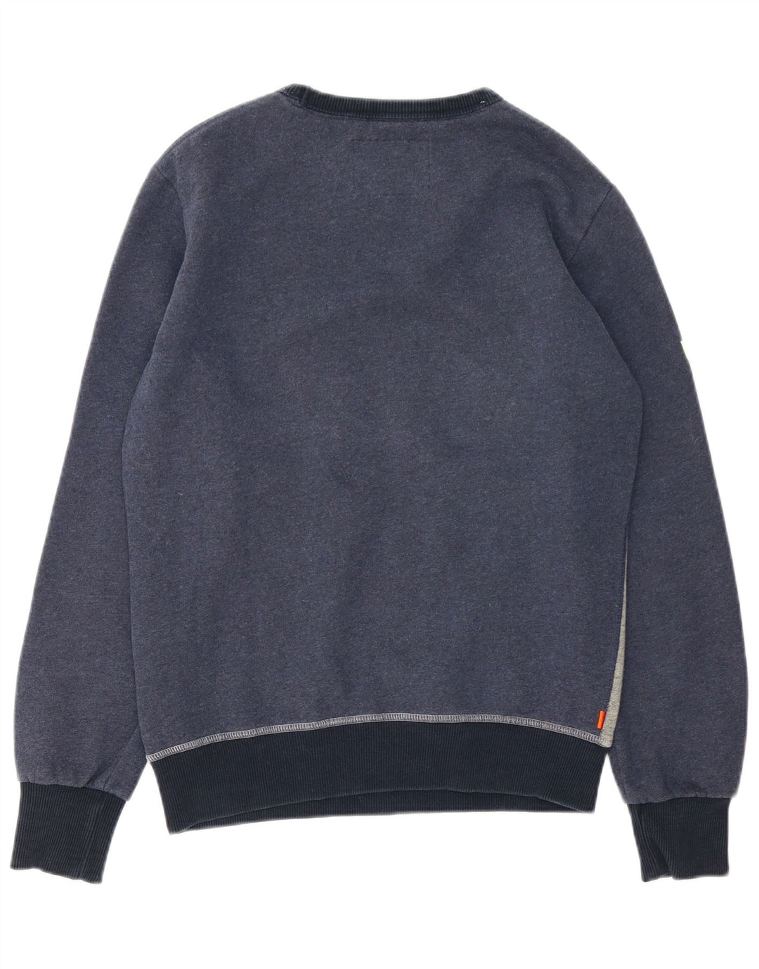 Superdry Hombre Sudadera Gráfica Jersey De Algodón Color Block En Azul Marino Mediano
