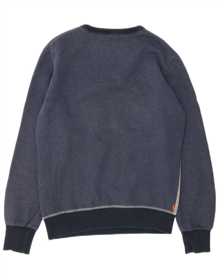 Superdry Hombre Sudadera Gráfica Jersey De Algodón Color Block En Azul Marino Mediano