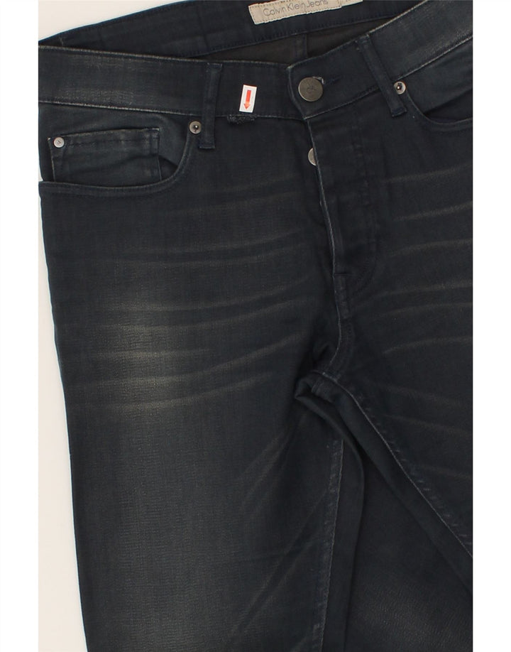 CALVIN KLEIN Womens Slim Jeans W29 L32 Navy Blue Cotton Vintage Calvin Klein and Second-Hand Calvin Klein from Messina Hembry 