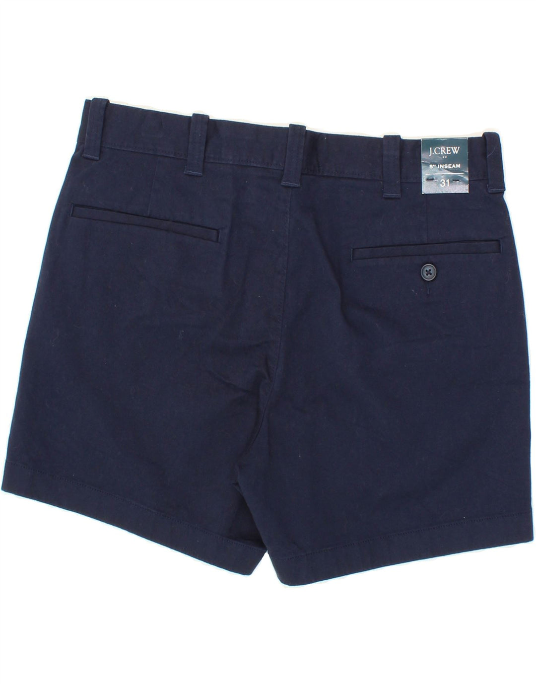 J. CREW Womens Chino Shorts W31 Medium Navy Blue Cotton Vintage J. Crew and Second-Hand J. Crew from Messina Hembry 