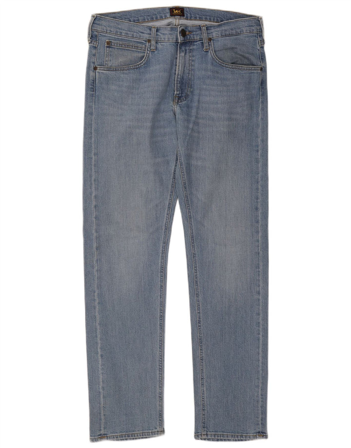 Vaqueros Lee Daren Zip Fly Slim para Hombre W32 L32 Algodón Azul