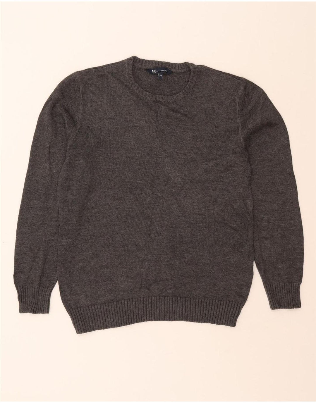 CREW CLOTHING Mens Crew Neck Jumper Sweater Medium Grey Cotton Vintage Crew Clothing and Second-Hand Crew Clothing from Messina Hembry 