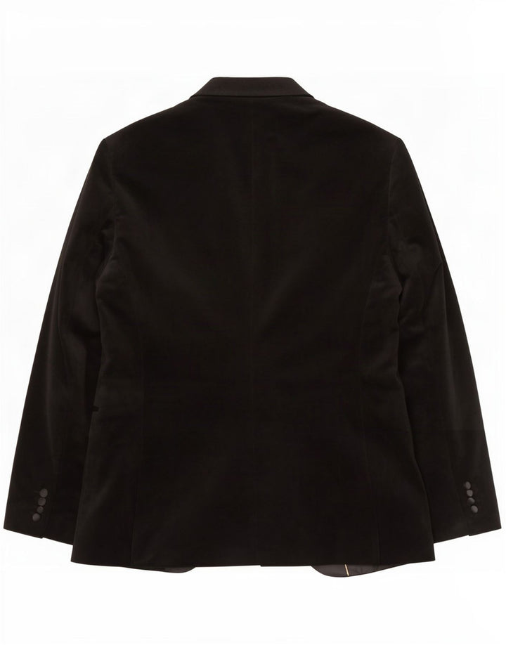 Zara Chaqueta Blazer De Terciopelo Con 1 Botón Para Hombre EU 54 XL Poliéster Negro