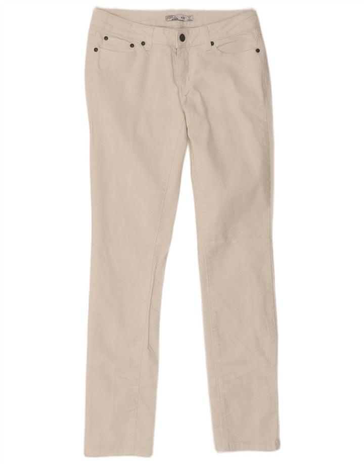 PRANA Jeans ajustados para mujer US 4 Small W27 L31 Algodón blanco