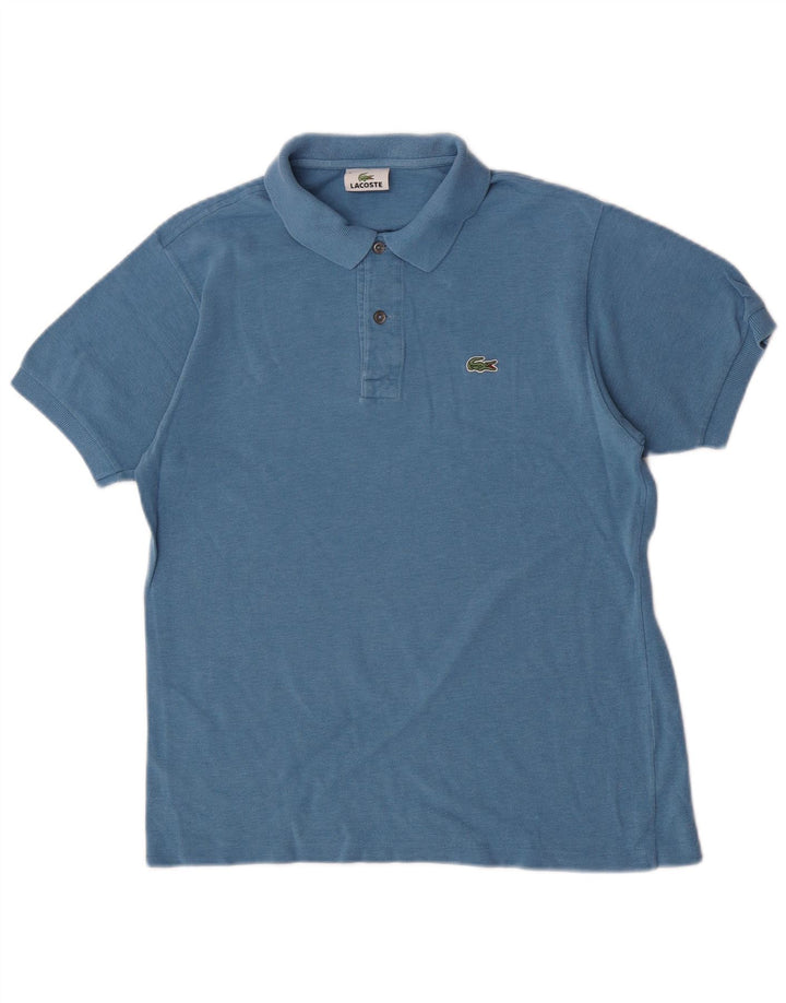 Polo Lacoste para hombre talla 4 algodón azul medio