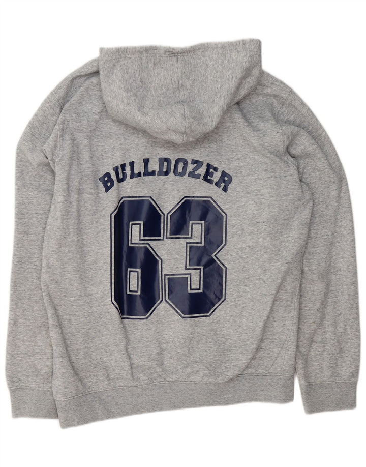 CHAMPION Jersey con capucha gráfico para hombre XL Algodón moteado gris