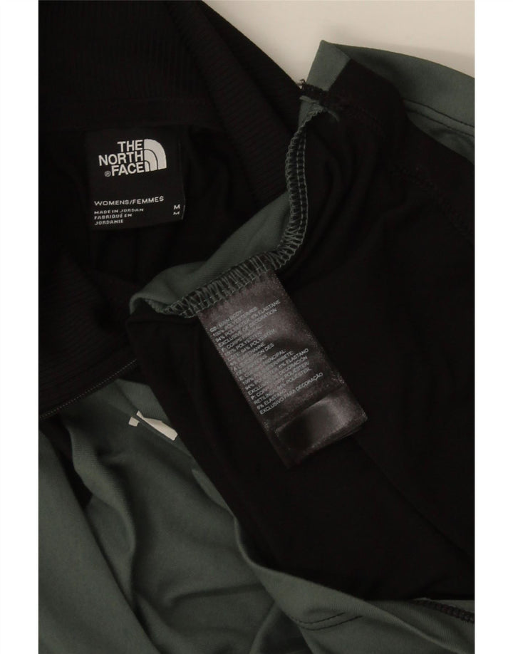 The North Face Top de chándal con estampado gráfico para mujer, talla 40, color caqui mediano