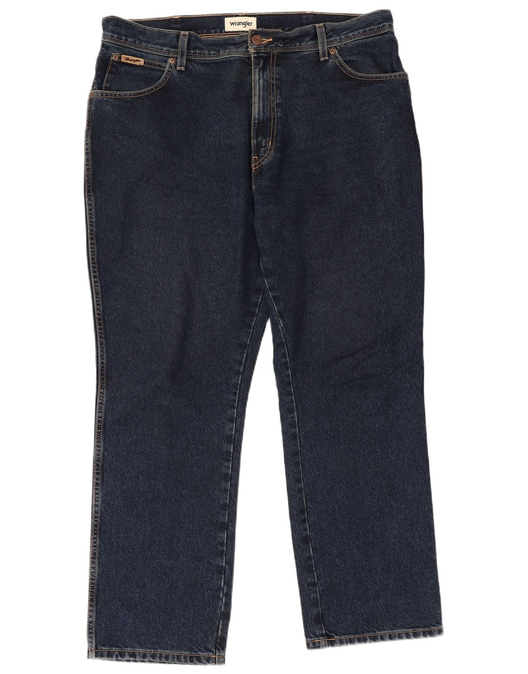 WRANGLER Vaqueros rectos para hombre W38 L30 Algodón azul marino