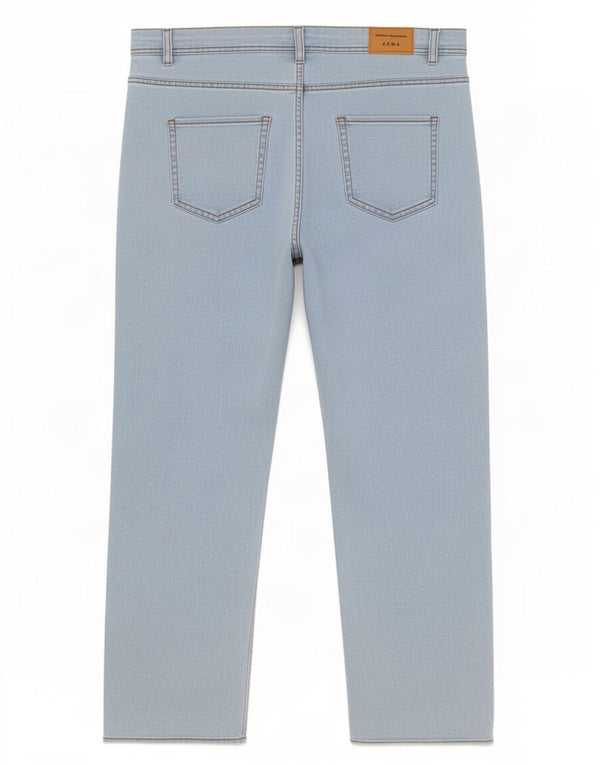 Zara Vaqueros Rectos Mujer EU 50 3XL W40 L28 Azul