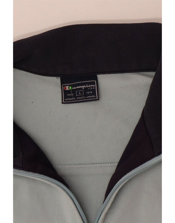 Champion Chaqueta de chándal para hombre, poliéster azul grande