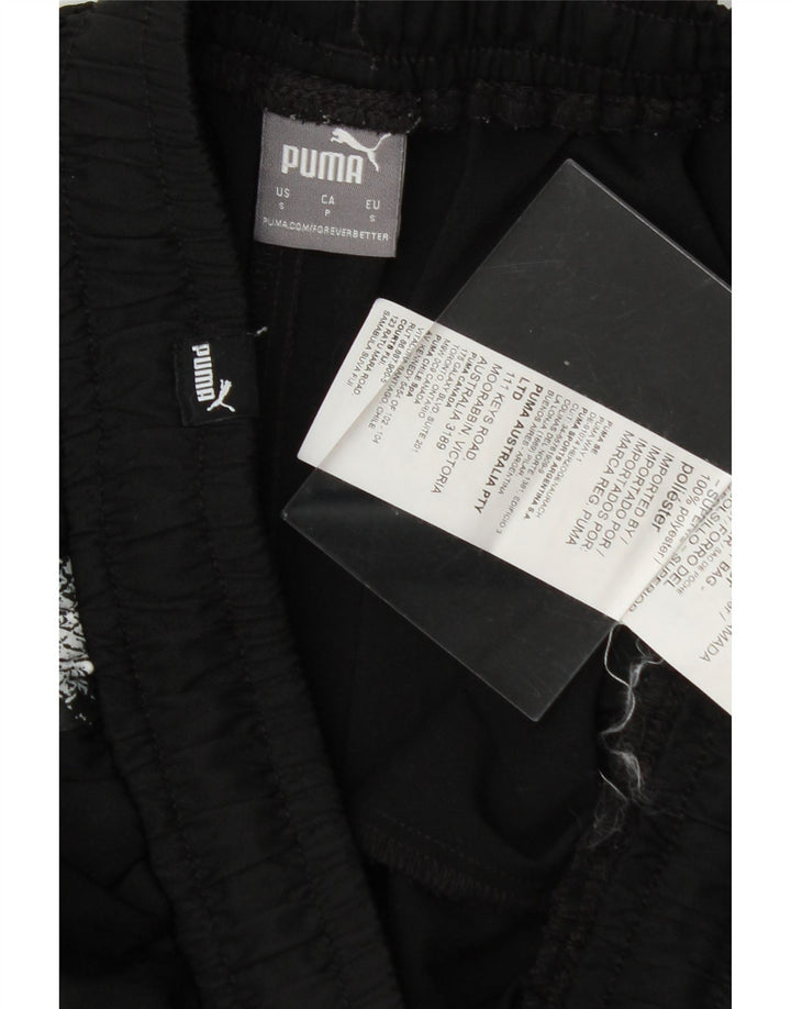 PUMA Mens Tracksuit Trousers Joggers Small  Black Animal Print Polyester Vintage Puma and Second-Hand Puma from Messina Hembry 