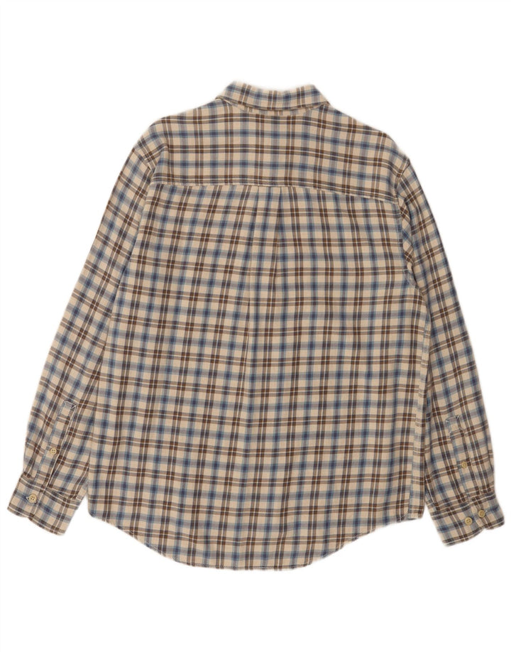 Timberland Camisa De Franela Para Hombre Algodón A Cuadros Beige Medio