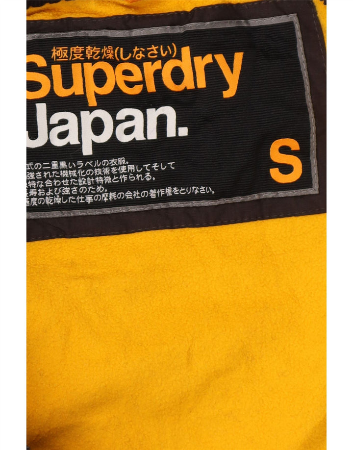 Superdry Chaqueta cortavientos con estampado Windcheater para hombre, talla 36, color negro