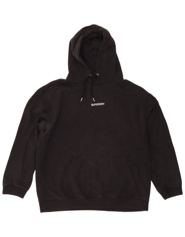 Superdry Jersey con capucha para hombre XL Algodón negro