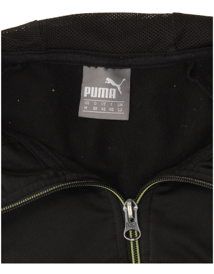 Puma - Chaqueta de chándal con capucha para mujer, talla M, poliéster negro