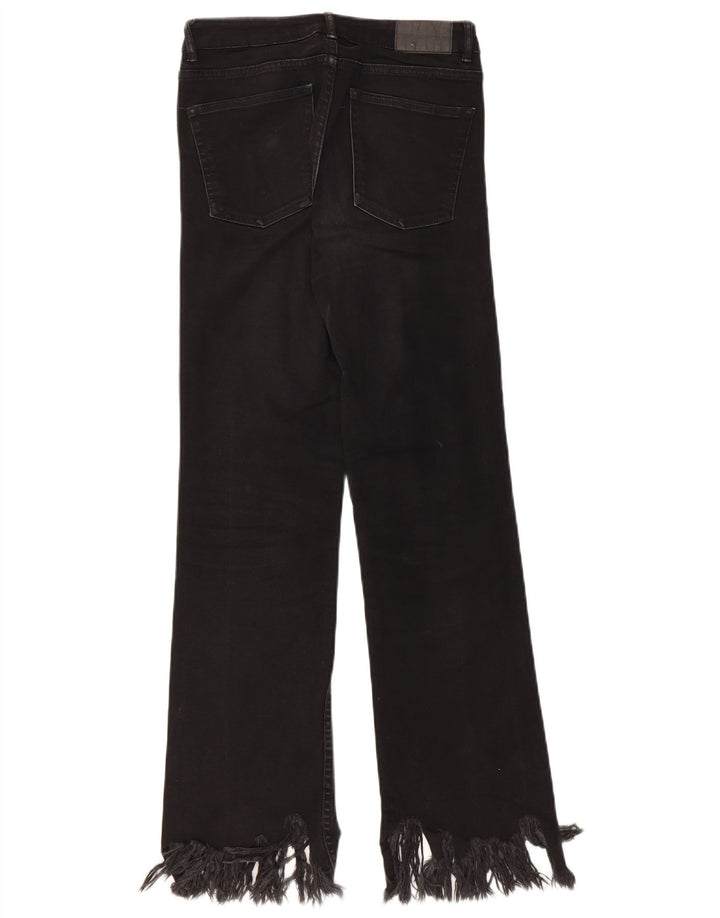 ZARA Vaqueros Rectos Mujer EU 36 XS W26 L27 Negro