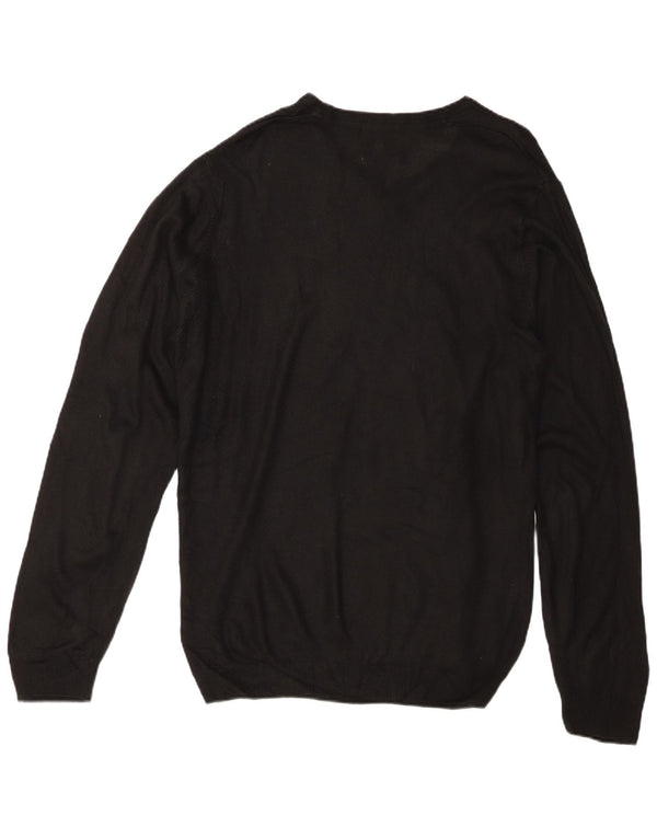 Marks & Spencer Suéter con Cuello en V para Hombre XL Acrílico Negro