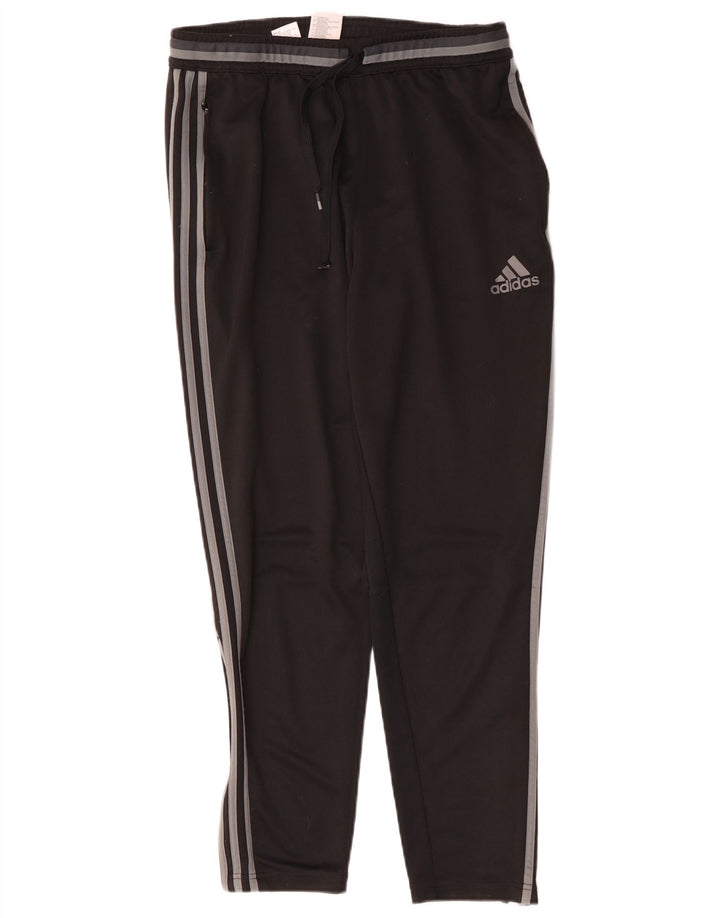 Adidas Mens Climalite Chándal Pantalones Grande Negro Poliéster