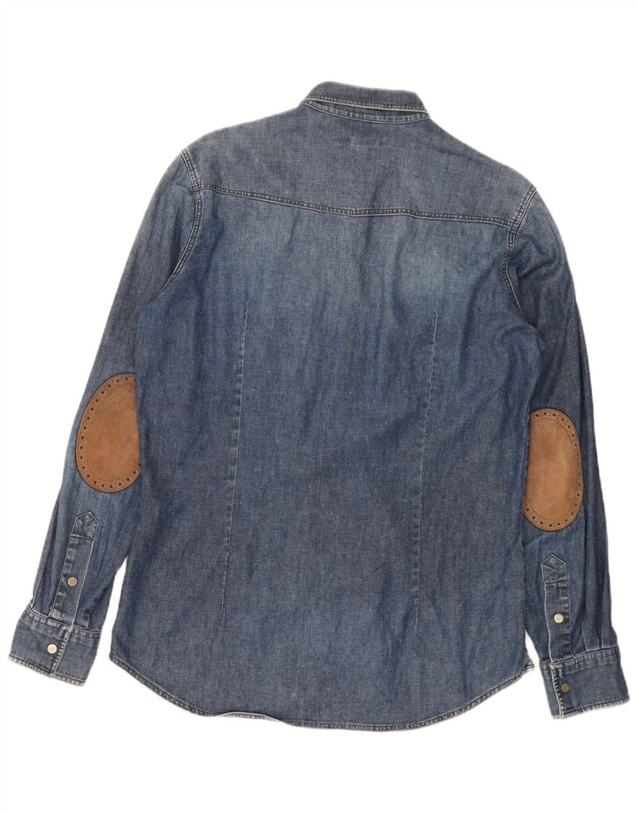 SIVIGLIA Camisa Vaquera Hombre Small Azul Algodón