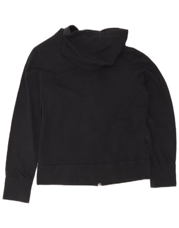 Adidas - Sudadera con capucha y cremallera para mujer, talla 40, algodón negro mediano