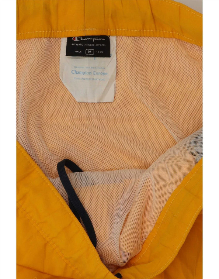 Champion Bañador Gráfico De Poliéster Color Block En Amarillo Medio | Hombre