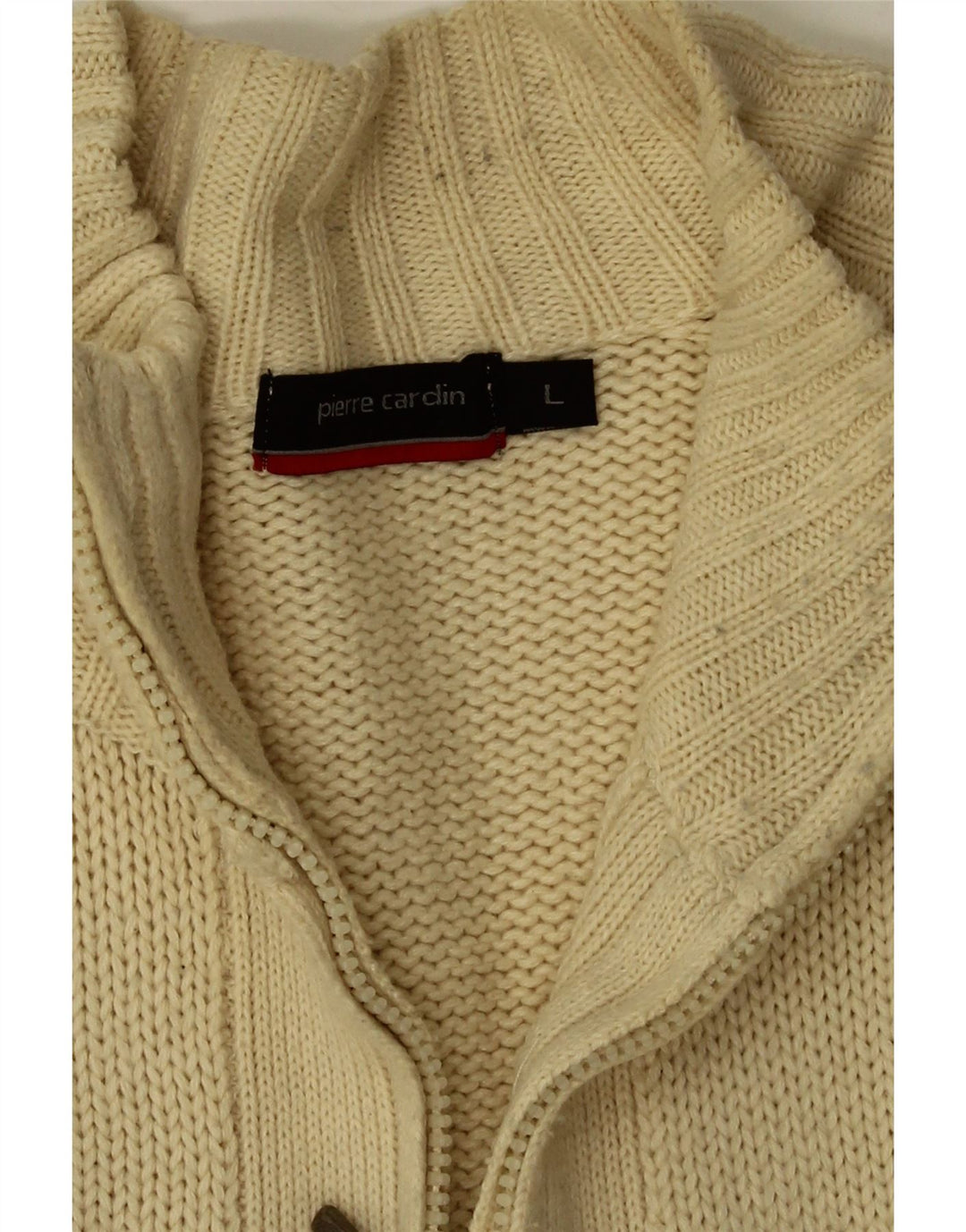 Pierre Cardin - Cárdigan para hombre (acrílico), color beige