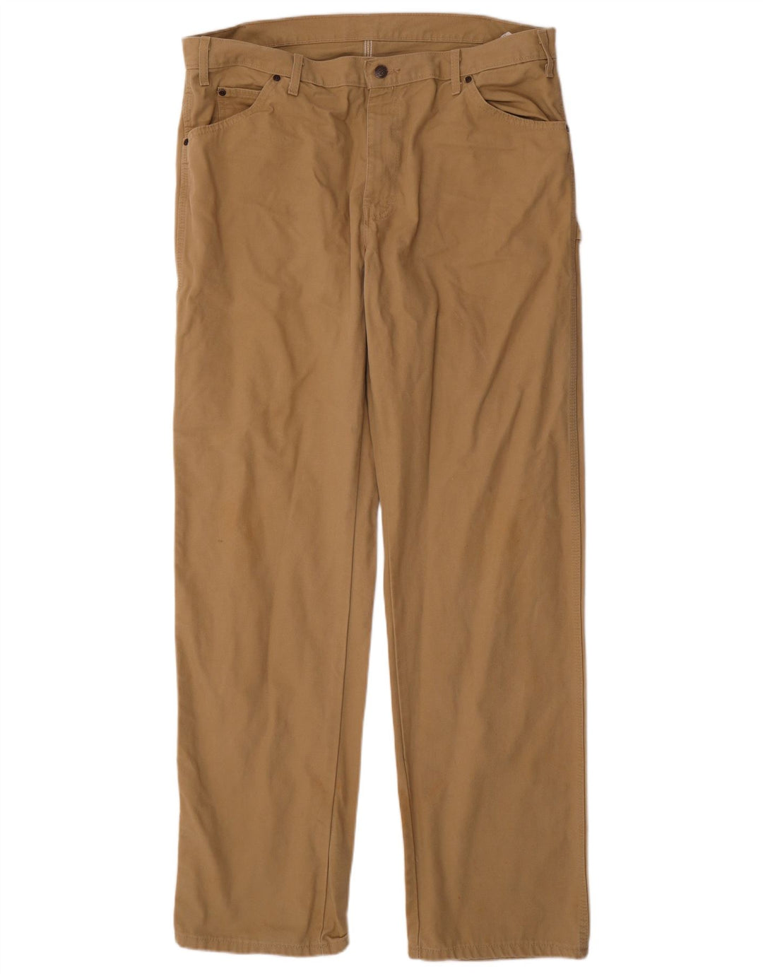 DICKIES Pantalón cargo recto para hombre W38 L36 Algodón beige