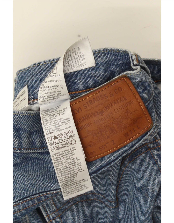 Levi's Hombre 551 Vaqueros Rectos W31 L26 Algodón Azul