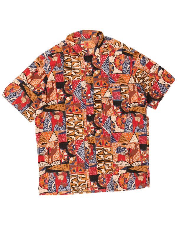 Ouragan Camisa de manga corta con estampado abstracto para hombre IT 50 Medium Multicolor