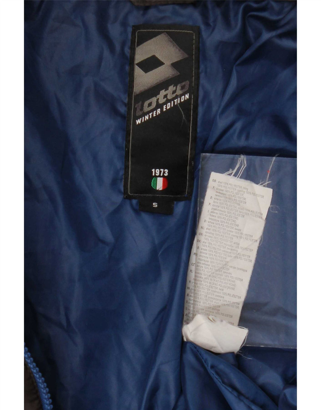 Lotto Chaqueta acolchada para hombre UK 36 Small Marrón Poliéster