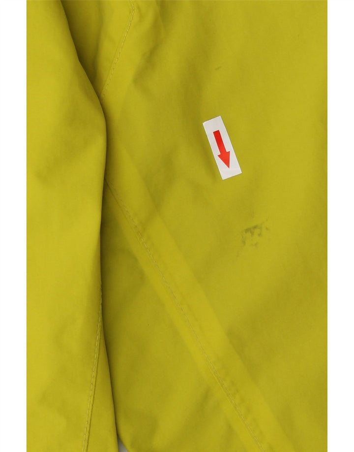 Jack Wolfskin Chaqueta impermeable con capucha para hombre UK 38 Medium Yellow