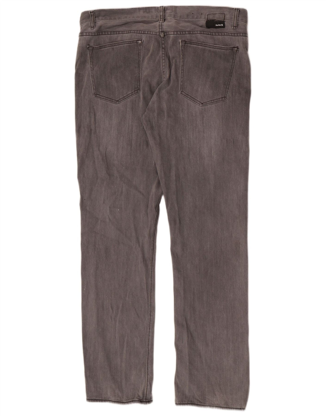 Hurley Vaqueros Rectos Para Hombre W36 L33 Algodón Gris