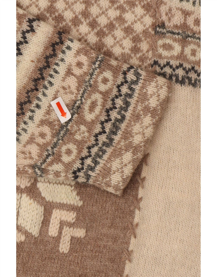 SURPRISE Jersey holgado con cuello chal para mujer IT 40/42 Medium Beige