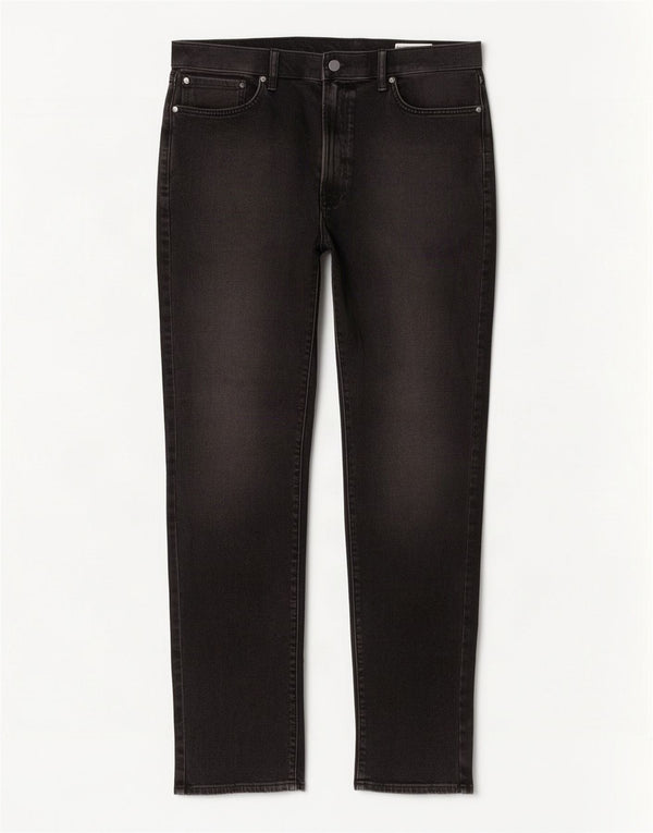 Marks & Spencer Mens Tapered Jeans W38 L33 Black Cotton