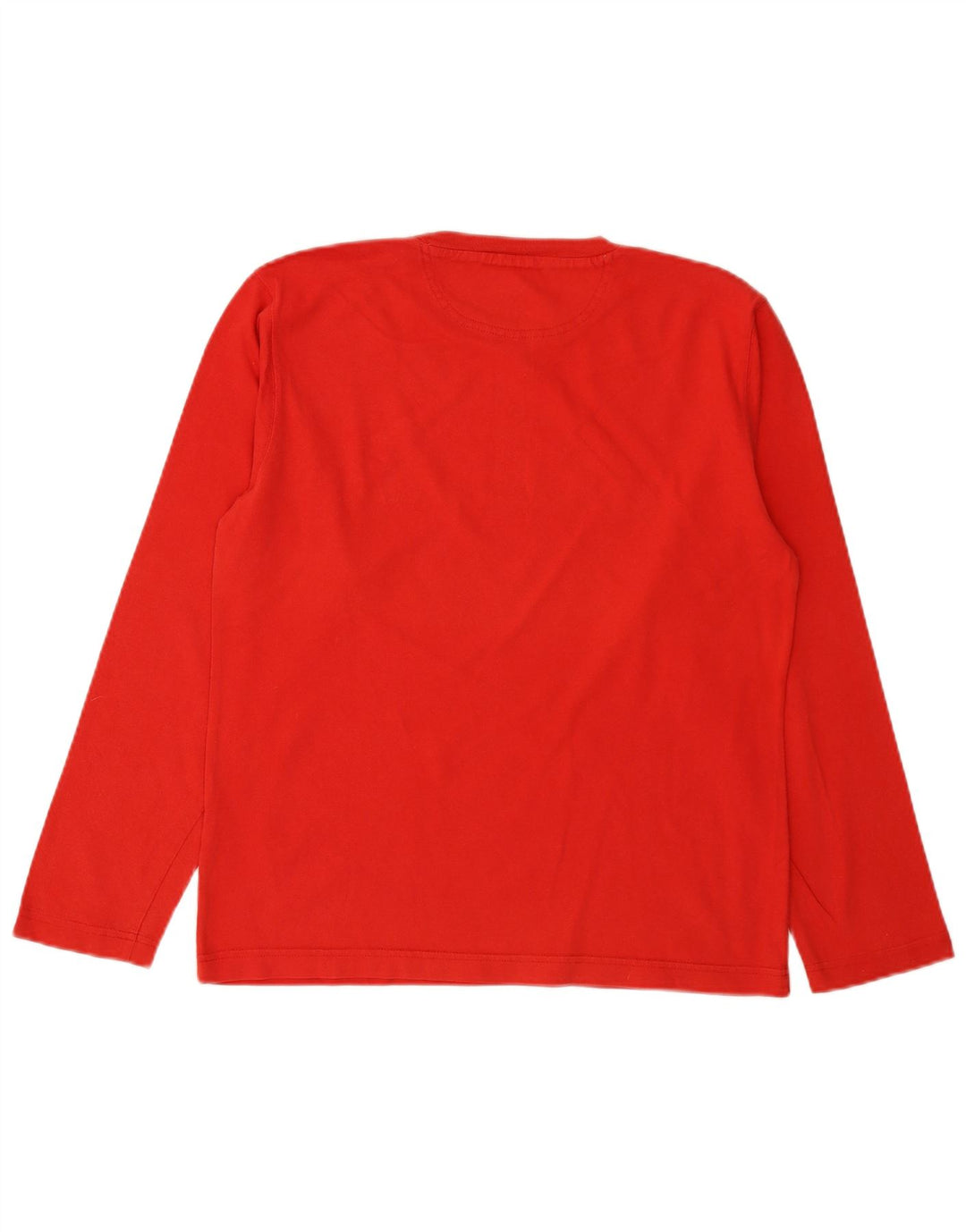 Champion Top gráfico para hombre de manga larga de algodón rojo pequeño